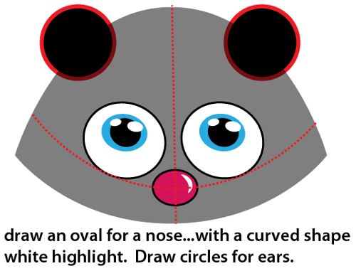 Step 4 : Drawing Cartoon Skunk Easy Steps Lesson Step 4 : Drawing Cartoon Skunk Easy Steps Lesson
