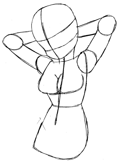Step 4 : Drawing Lum Invader from Urusei Yatsura Easy Steps Lesson Step 4 : Drawing Lum Invader from Urusei Yatsura Easy Steps Lesson