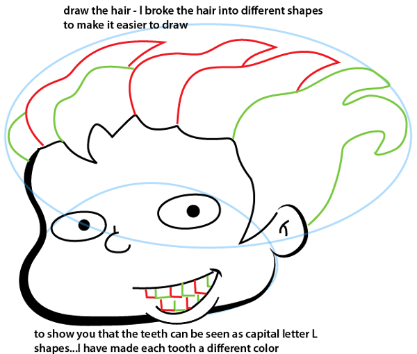 Step 5 : Drawing Phil Deville from All Grown Up Easy Steps Lesson Step 5 : Drawing Phil Deville from All Grown Up Easy Steps Lesson