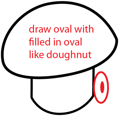 Step 5 : Drawing Puff-shroom from Plants vs Zombies Bat Easy Steps Lesson Step 5 : Drawing Puff-shroom from Plants vs Zombies Bat Easy Steps Lesson