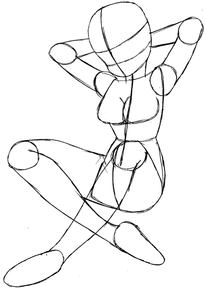 Step 5 : Drawing Lum Invader from Urusei Yatsura Easy Steps Lesson Step 5 : Drawing Lum Invader from Urusei Yatsura Easy Steps Lesson