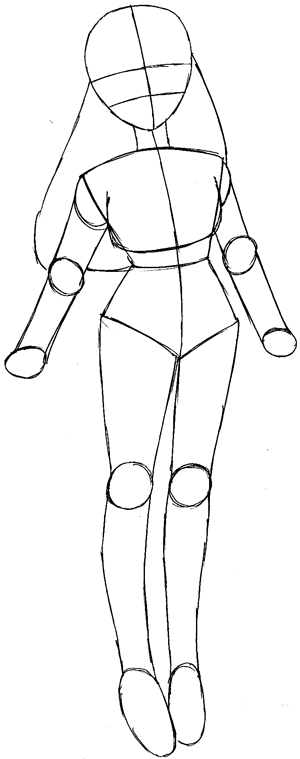 Step 6 : Drawing Tohru Honda from Fruits Basket Easy Steps Lesson Step 6 : Drawing Tohru Honda from Fruits Basket Easy Steps Lesson