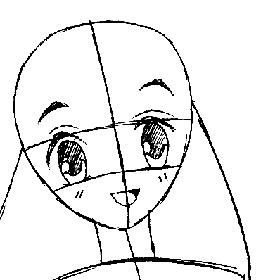 Step 7.2 : Drawing Tohru Honda from Fruits Basket Easy Steps Lesson Step 7.2 : Drawing Tohru Honda from Fruits Basket Easy Steps Lesson
