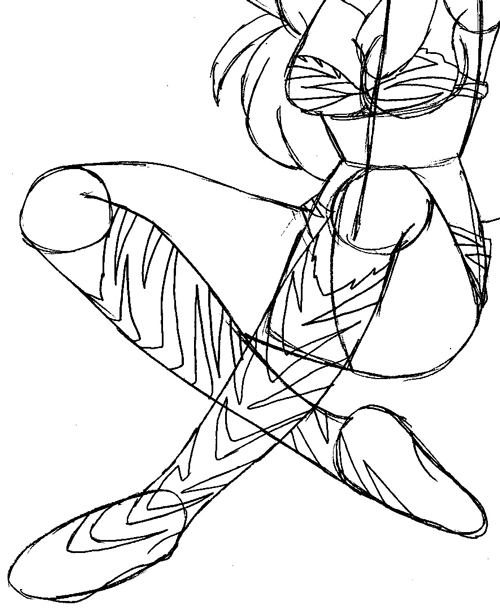 Step 9 : Drawing Lum Invader from Urusei Yatsura Easy Steps Lesson Step 9 : Drawing Lum Invader from Urusei Yatsura Easy Steps Lesson