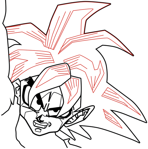 Step 11 : Drawing Gohan from Dragon Ball Z Easy Steps Lesson Step 11 : Drawing Gohan from Dragon Ball Z Easy Steps Lesson