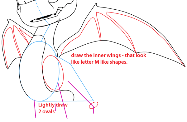 Step 11 : Drawing Spyro from Spyro the Dragon Easy Steps Lesson Step 11 : Drawing Spyro from Spyro the Dragon Easy Steps Lesson