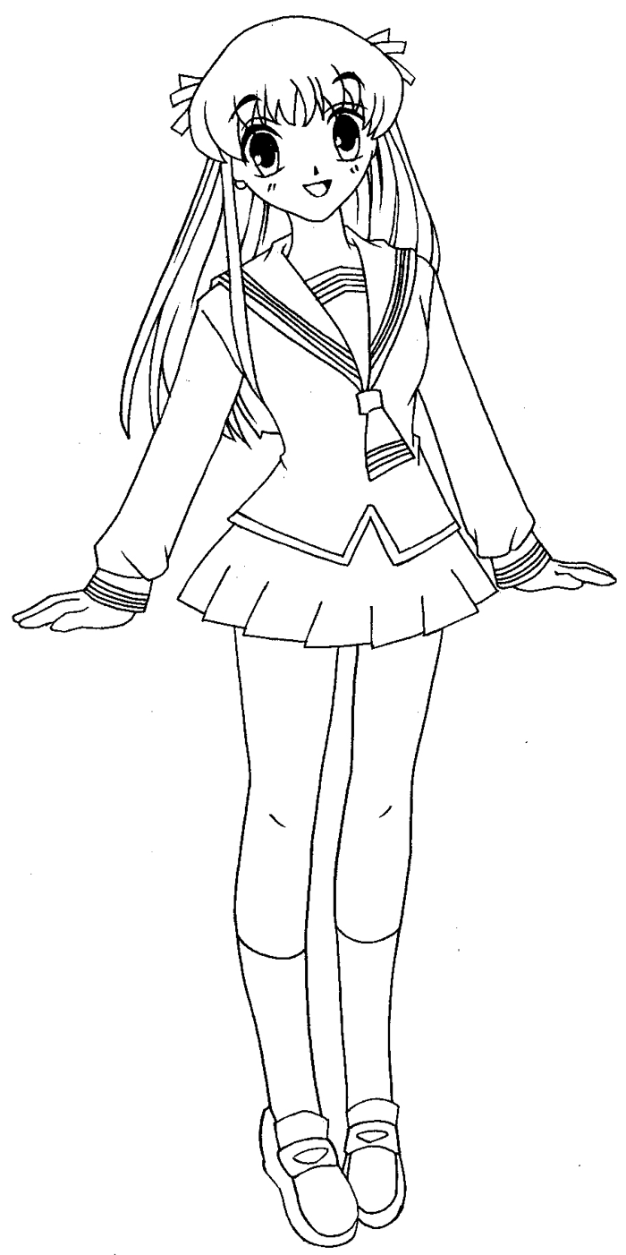 Step 12 : Drawing Tohru Honda from Fruits Basket Easy Steps Lesson Step 12 : Drawing Tohru Honda from Fruits Basket Easy Steps Lesson