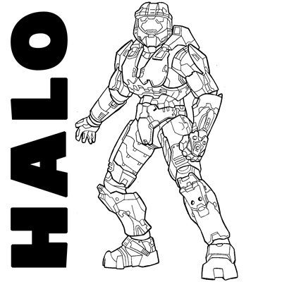 How to draw Spartans from Halo with easy step by step drawing tutorial