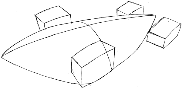Step 2 : Drawing the Saber from Hot Wheels Battle Force 5 Easy Steps Lesson Step 2 : Drawing the Saber from Hot Wheels Battle Force 5 Easy Steps Lesson