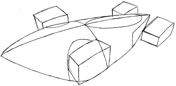 Step 4 : Drawing the Saber from Hot Wheels Battle Force 5 Easy Steps Lesson Step 4 : Drawing the Saber from Hot Wheels Battle Force 5 Easy Steps Lesson