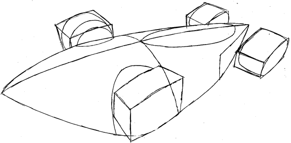 Step 5 : Drawing the Saber from Hot Wheels Battle Force 5 Easy Steps Lesson Step 5 : Drawing the Saber from Hot Wheels Battle Force 5 Easy Steps Lesson