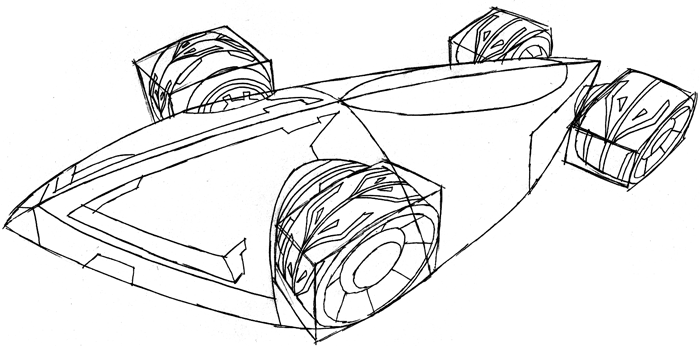 Step 8 : Drawing the Saber from Hot Wheels Battle Force 5 Easy Steps Lesson Step 8 : Drawing the Saber from Hot Wheels Battle Force 5 Easy Steps Lesson