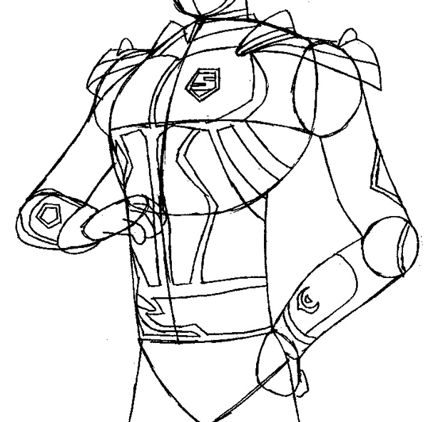 Step 9 : Drawing Stanford from Hot Wheels Battle Force 5 Easy Steps Lesson Step 9 : Drawing Stanford from Hot Wheels Battle Force 5 Easy Steps Lesson