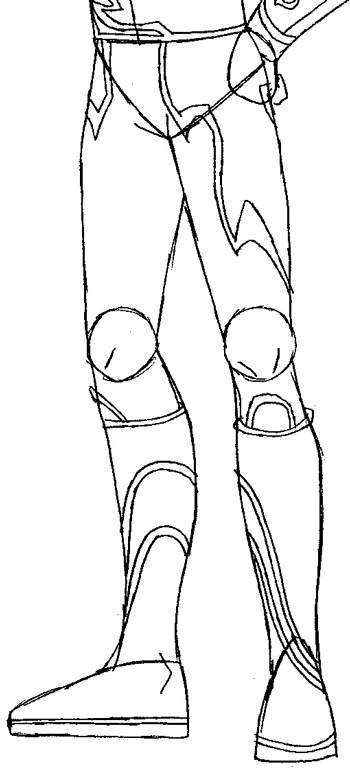 Step 11 : Drawing Stanford from Hot Wheels Battle Force 5 Easy Steps Lesson