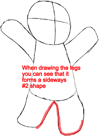 Step 4 : Drawing Gingerbread Man from Shrek Easy Steps Lesson Step 4 : Drawing Gingerbread Man from Shrek Easy Steps Lesson