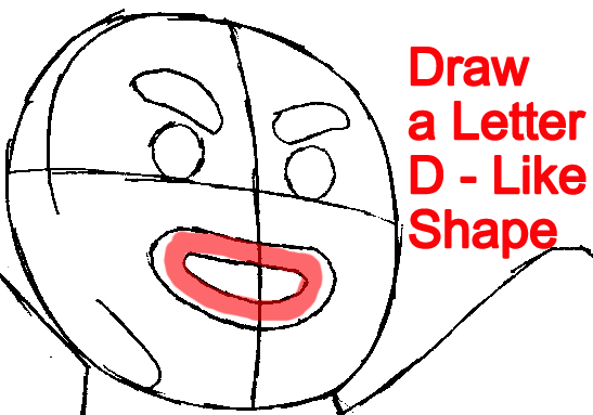 Step 6 : Drawing Gingerbread Man from Shrek Easy Steps Lesson Step 6 : Drawing Gingerbread Man from Shrek Easy Steps Lesson