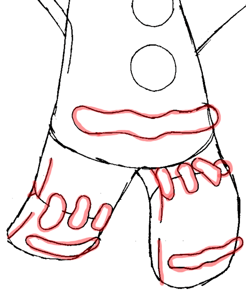 Step 8 : Drawing Gingerbread Man from Shrek Easy Steps Lesson Step 8 : Drawing Gingerbread Man from Shrek Easy Steps Lesson