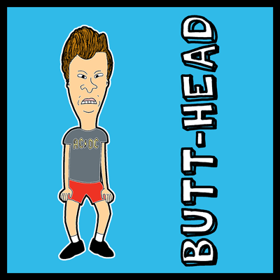 How to draw Butthead from Beavis and Butthead with easy step by step drawing tutorial