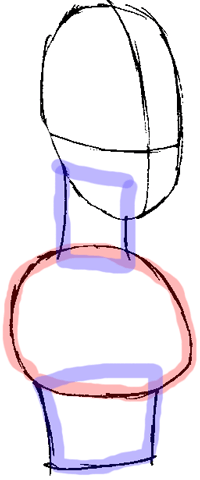 Step 2 : Drawing Leela from Futurama Easy Steps Lesson