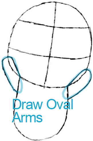 Step 3 : Drawing Exceed Happy from Fairy Tail in Easy Steps Lesson