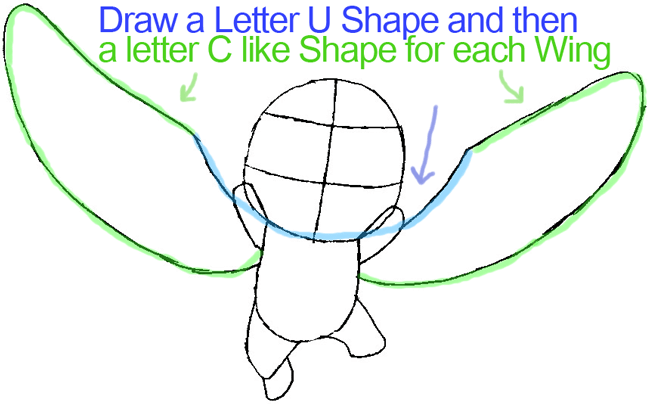 Step 5 : Drawing Exceed Happy from Fairy Tail in Easy Steps Lesson