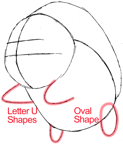 Step 4 : Drawing Shaymin from Pokémon in Easy Steps Lesson