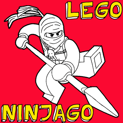 How to draw Jay Walker from LEGO Ninjago with easy step by step drawing tutorial