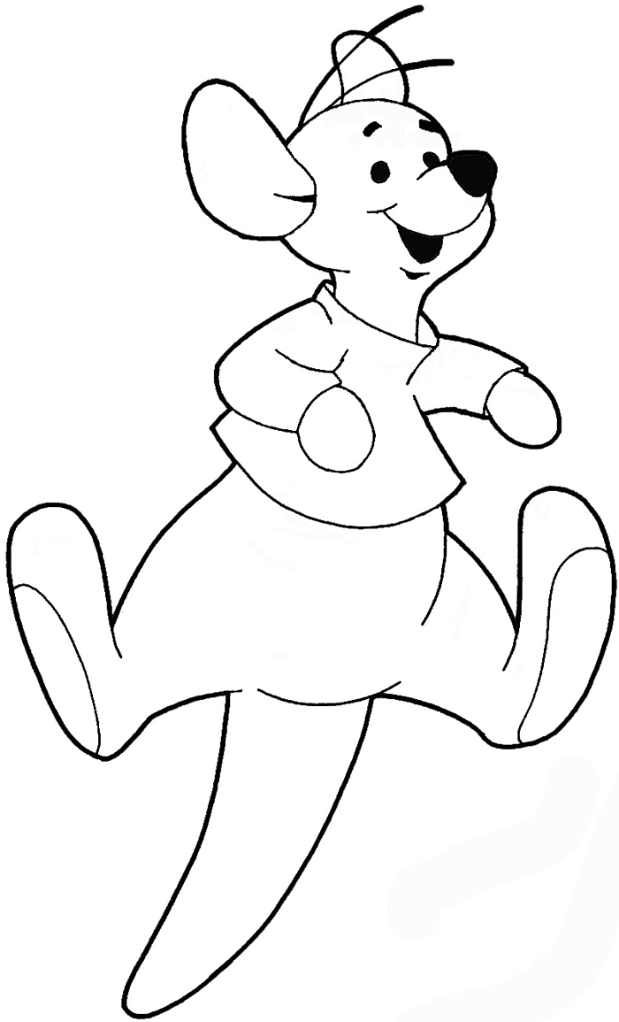 How to draw Roo from Winnie The Pooh with easy step by step drawing tutorial