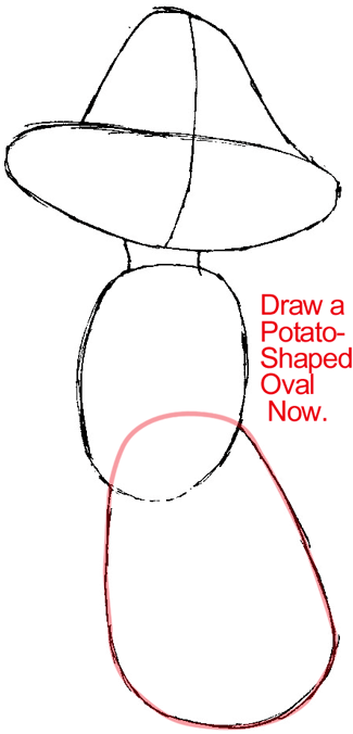 Step 3 : Drawing Penelope Pussycat from Looney Tunes in Easy Steps Lesson