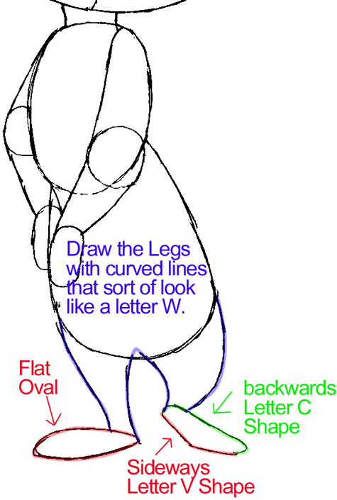 Step 4b : Drawing Penelope Pussycat from Looney Tunes in Easy Steps Lesson