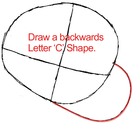 Step 2 : Drawing Shinnosuke Nohara from Crayon Shin Chan in Easy Steps Lesson