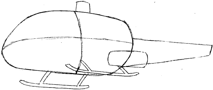 Step 4 : Drawing Helicopter in Easy Steps Lesson
