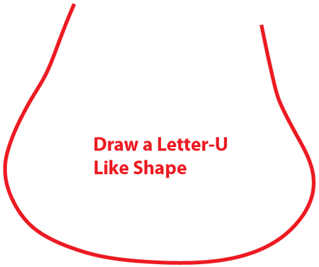 Step 1 : Drawing Katsuma from Moshi Monsters in Easy Steps Lesson