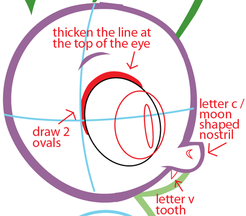 Step 4 : Drawing Spike from My Little Pony in Easy Steps Lesson