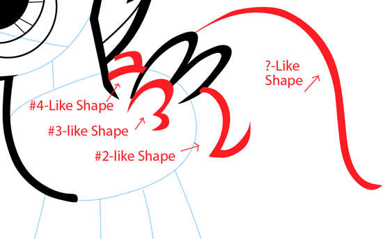 Step 8 : Drawing Scootaloo from My Little Pony in Easy Steps Lesson Step 8 : Drawing Scootaloo from My Little Pony in Easy Steps Lesson