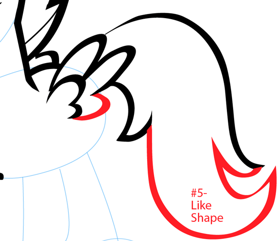 Step 9 : Drawing Scootaloo from My Little Pony in Easy Steps Lesson Step 9 : Drawing Scootaloo from My Little Pony in Easy Steps Lesson