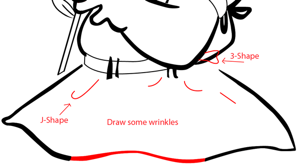 Step 12 : Drawing a Girl with a Flower for Mother's Day or Valentine's Day in Easy Steps Lesson Step 12 : Drawing a Girl with a Flower for Mother's Day or Valentine's Day in Easy Steps Lesson