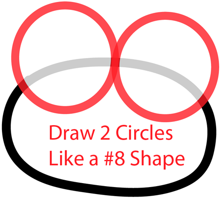 Step 2 : Drawing Keroppi from Hello Kitty in Easy Steps Lesson Step 2 : Drawing Keroppi from Hello Kitty in Easy Steps Lesson