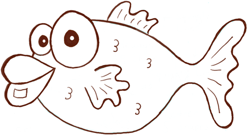 How to Draw Cartoon Fish with Basic Shapes for Kids