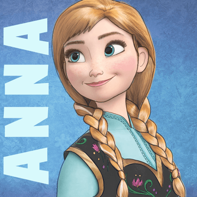 How to Draw Princess Anna from Frozen Step by Step Tutorial