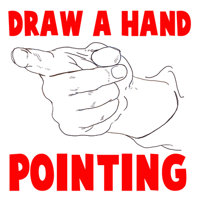 How to Draw Hands Pointing at You with Easy Step by Step Drawing Tutorial