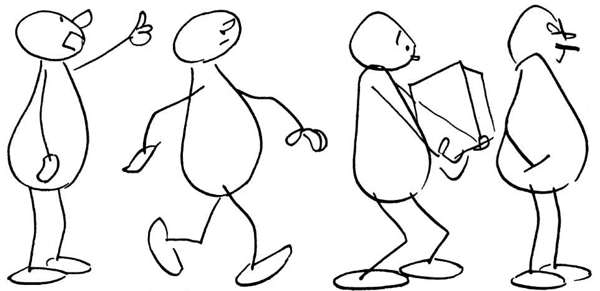 How to draw cartoon bodies