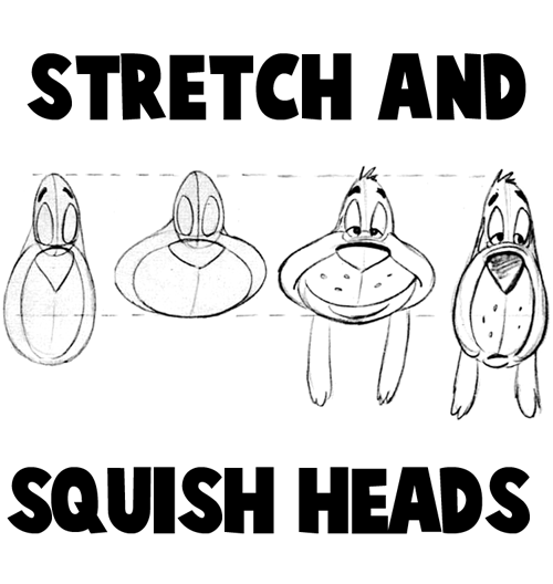 How to Stretch and Squish Cartoon Heads to Make New Cartoon Characters