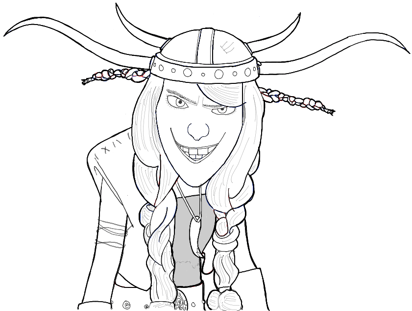 How to Draw Ruffnut Thorston from How to Train Your Dragon in Simple Step by Step Drawing Tutorial