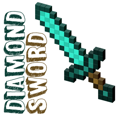 How to Draw Minecraft Swords - and Diamond Swords in Steps