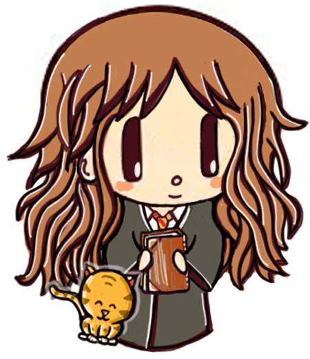 Finished Drawing of Cute Chibi Hermione Granger
