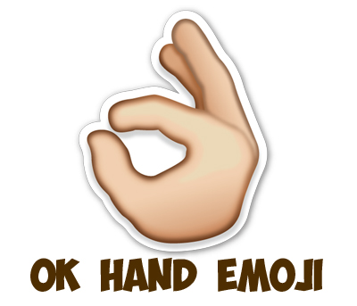 drawing the okay hand emoji
