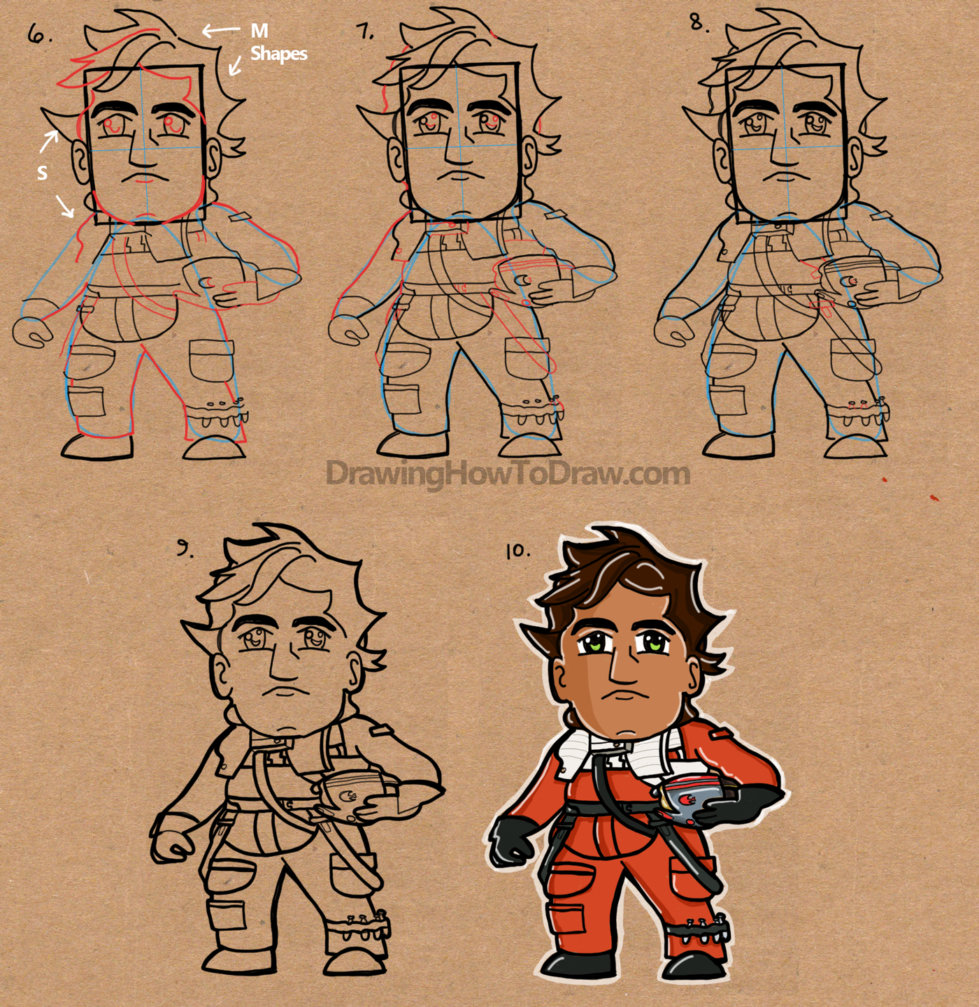 step-by-step-drawing-tutorial-poe-02-star-wars-the-force-awakens