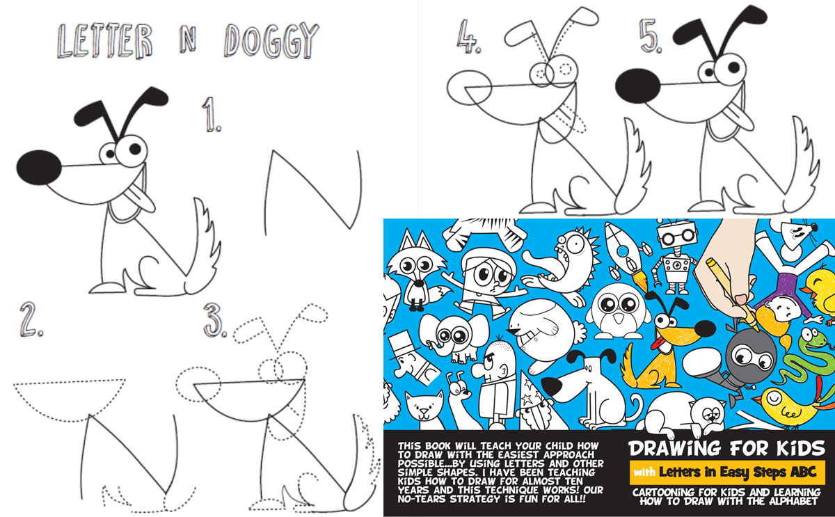 Our New Drawing Book for Kids - Learn How to Draw with Letters