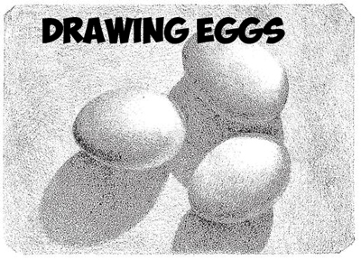 How to Draw and Shade Eggs : Shading a Group of 3 Eggs Drawing Tutorial
